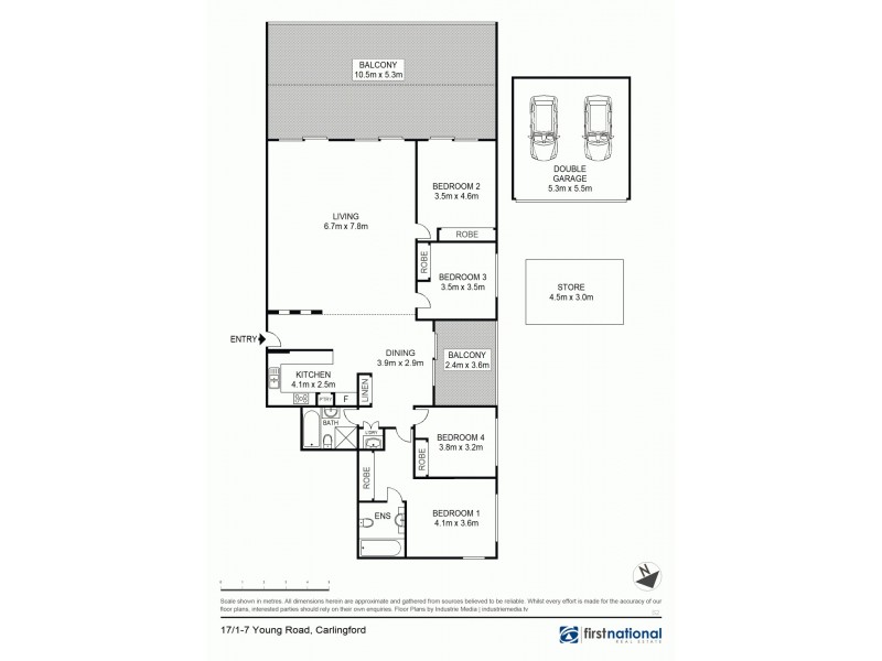 17/1-7 Young Road, Carlingford NSW 2118 Floorplan