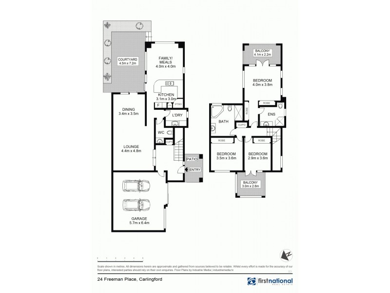 24 Freeman Place, Carlingford NSW 2118 Floorplan