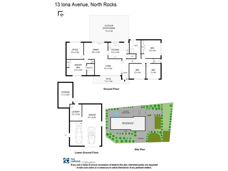 13 Iona Avenue, North Rocks NSW 2151 Floorplan