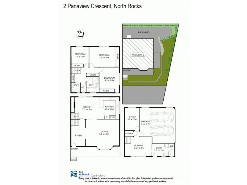 2 Panaview Crescent, North Rocks NSW 2151 Floorplan