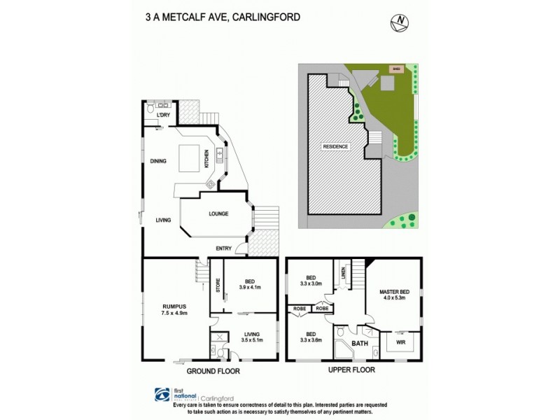 3A Metcalf Avenue, Carlingford NSW 2118 Floorplan