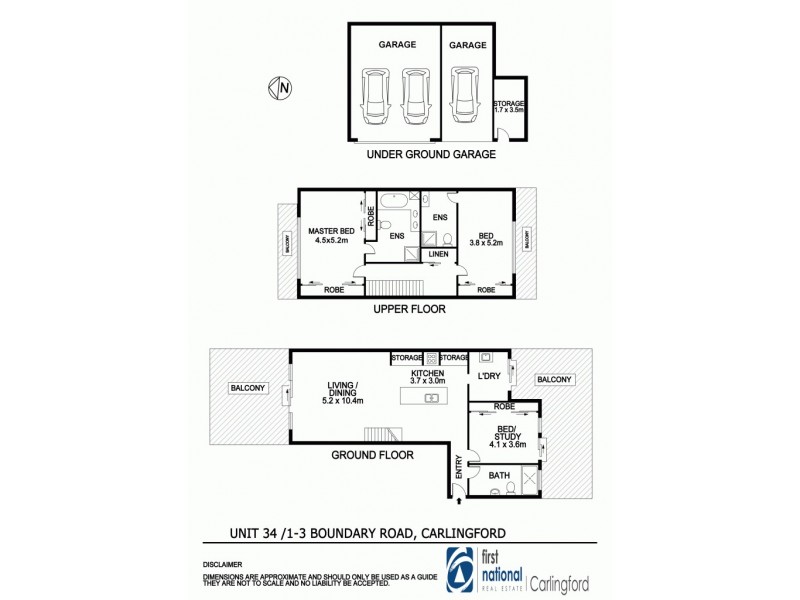 34/1-3 Boundary Road, Carlingford NSW 2118 Floorplan