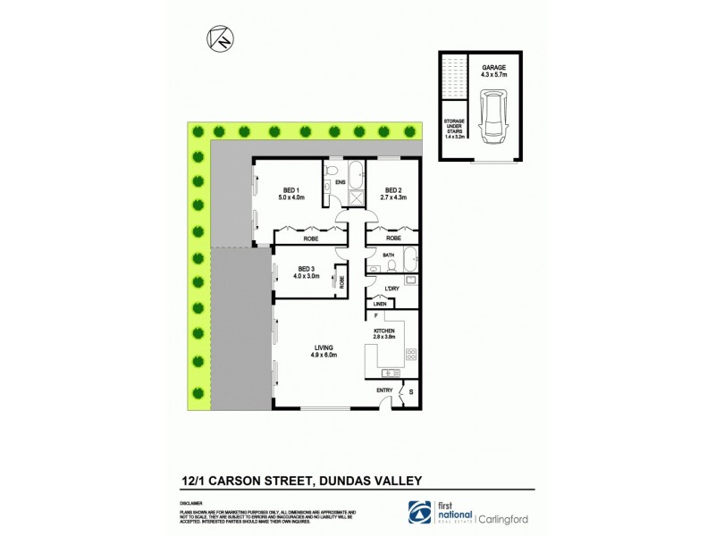 12/1 Carson Street, Dundas Valley NSW 2117 Floorplan