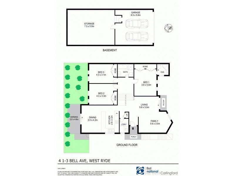 4/1-3 Bell Avenue, West Ryde NSW 2114 Floorplan