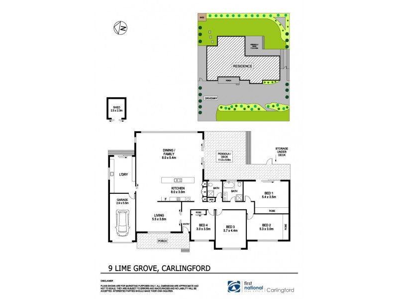 9 Lime Grove, Carlingford NSW 2118 Floorplan