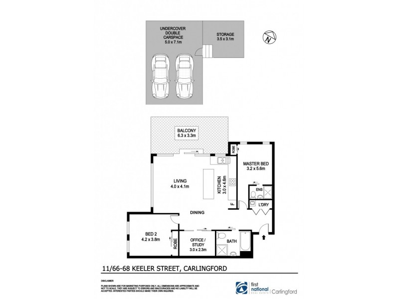 11/66-68 Keeler Street, Carlingford NSW 2118 Floorplan