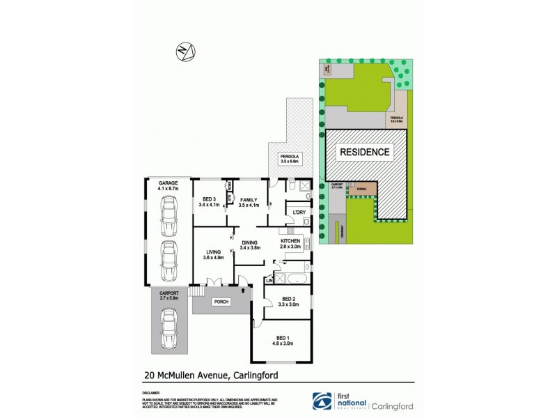 20 McMullen Avenue, Carlingford NSW 2118 Floorplan