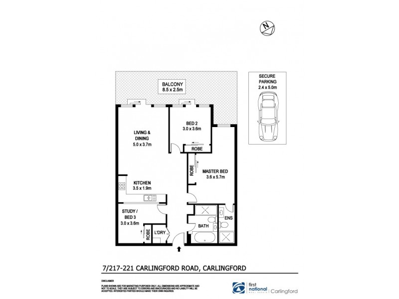 7/217-221 Carlingford Road, Carlingford NSW 2118 Floorplan