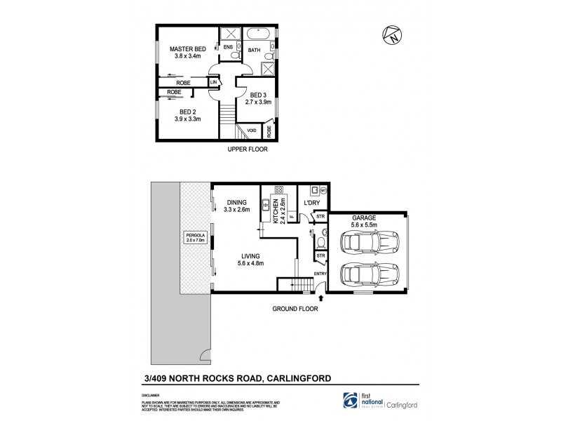3/409 North Rocks Road, Carlingford NSW 2118 Floorplan