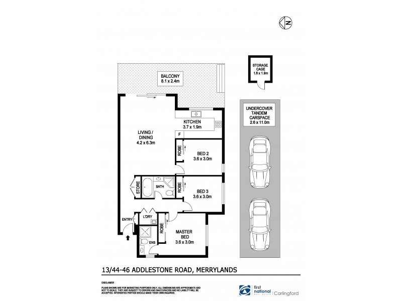 13/44-46 Addlestone Road, Merrylands NSW 2160 Floorplan