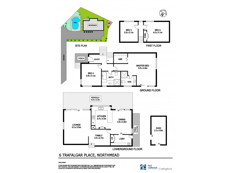 6 Trafalgar Place, Northmead NSW 2152 Floorplan