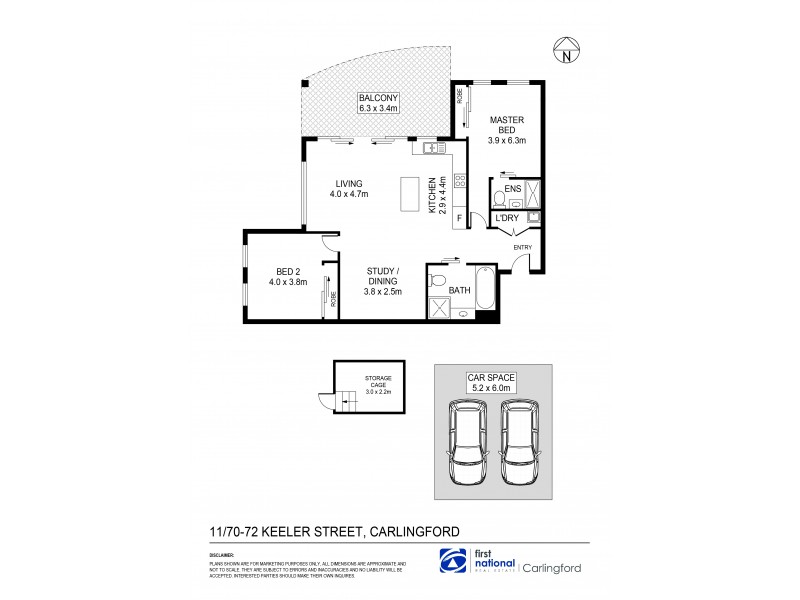 11/70-72 Keeler Street, Carlingford NSW 2118 Floorplan