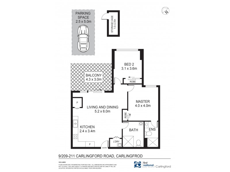 9/209-211 Carlingford Road, Carlingford NSW 2118 Floorplan