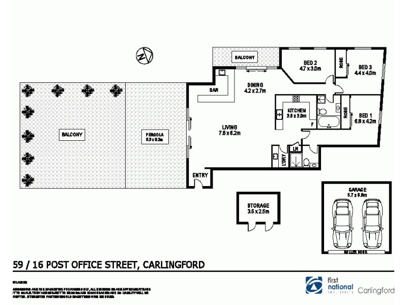 59/14-16 Post Office Street, Carlingford NSW 2118 Floorplan