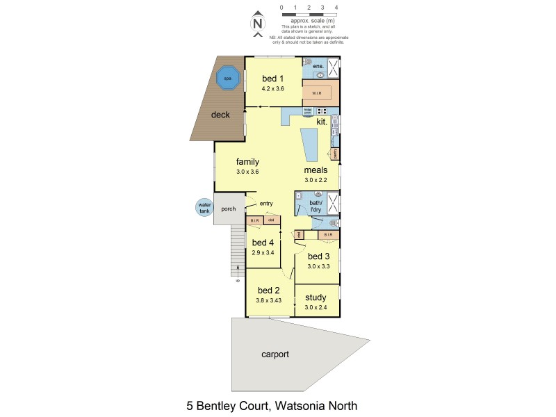 5 Bentley Court, Watsonia North VIC 3087 Floorplan