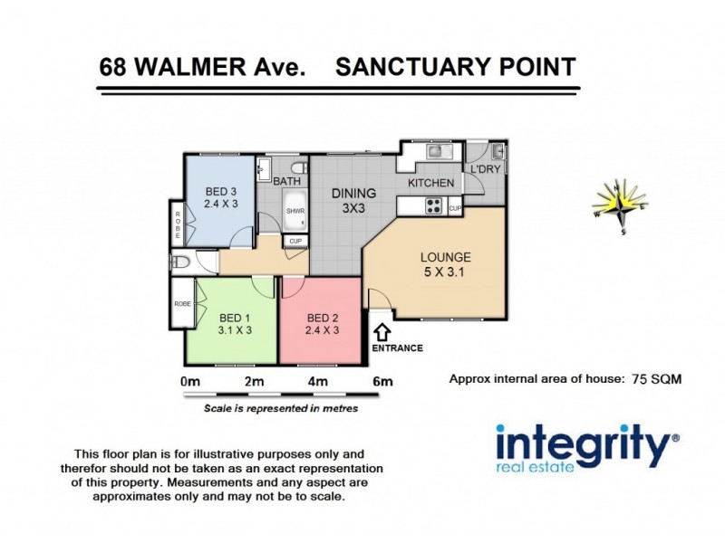 68 Walmer Avenue, Sanctuary Point NSW 2540 Floorplan