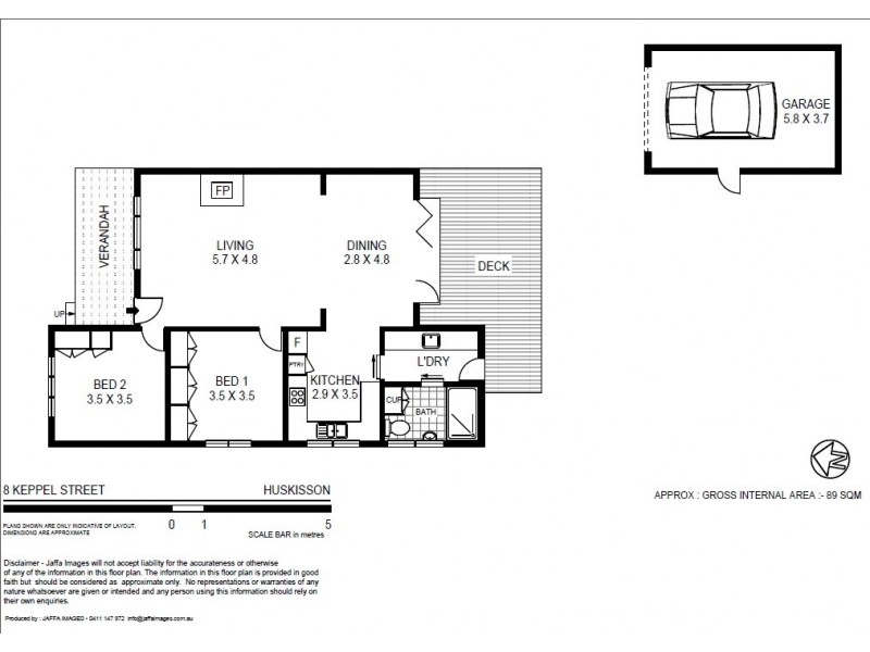 8 Keppel Street, Huskisson NSW 2540 Floorplan