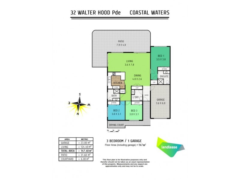 32 Walterhood Parade, Worrowing Heights NSW 2540 Floorplan