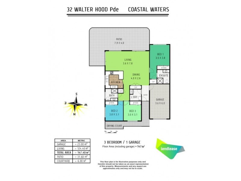 32 Walterhood Parade, Worrowing Heights NSW 2540 Floorplan