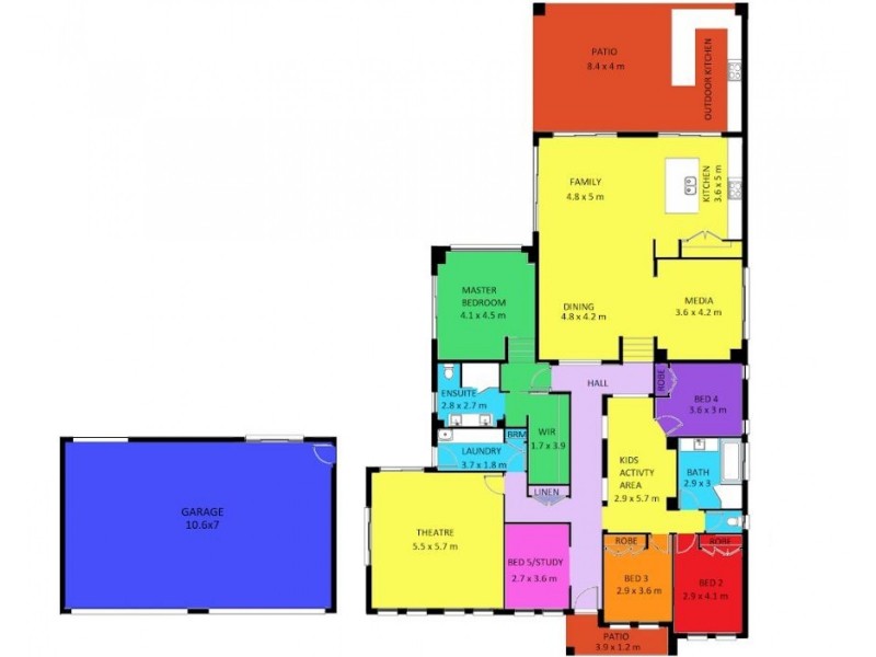 14 Bellfield Place, Tomerong NSW 2540 Floorplan