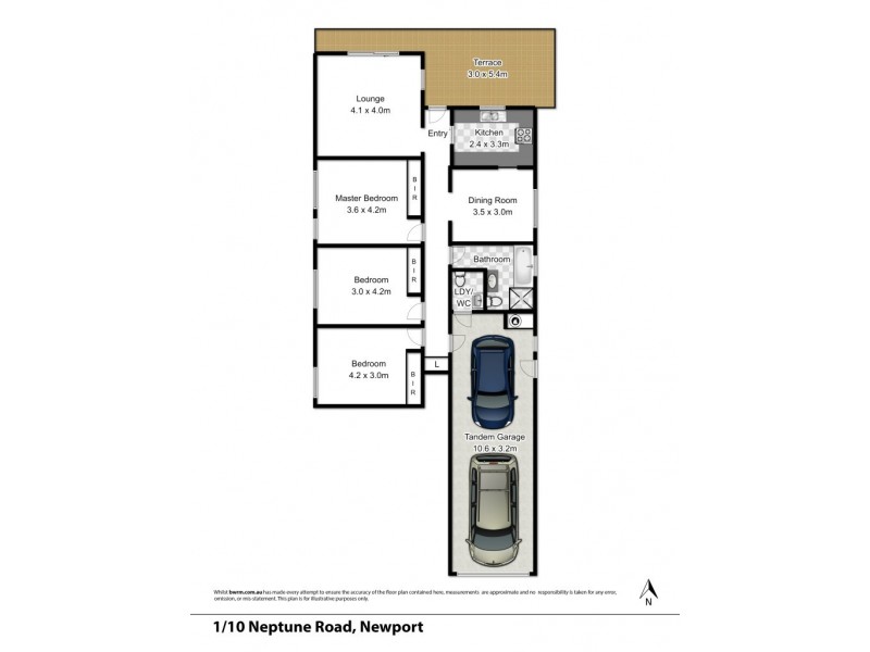 1/10 Neptune Road, Newport NSW 2106 Floorplan