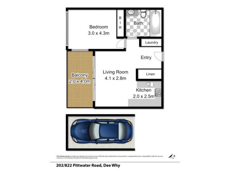 202/822 Pittwater Road, Dee Why NSW 2099 Floorplan