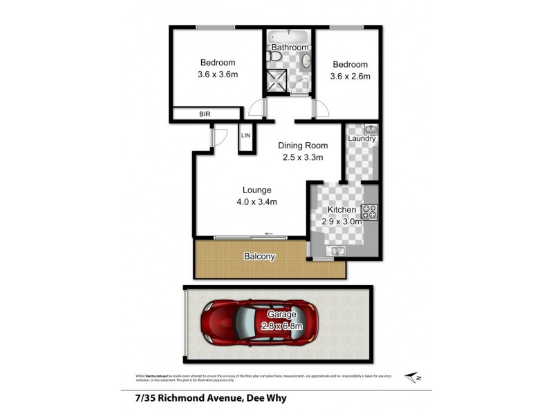 7/35 Richmond Avenue, Dee Why NSW 2099 Floorplan