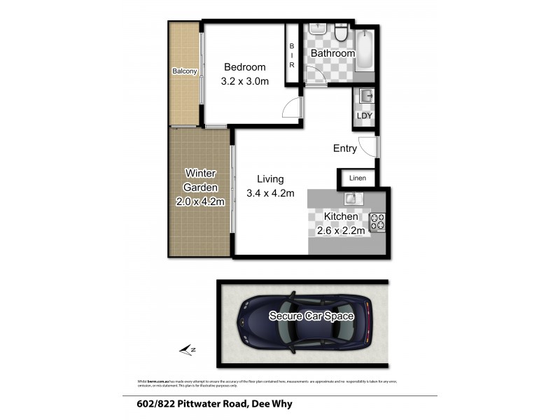 602/822 Pittwater Road, Dee Why NSW 2099 Floorplan