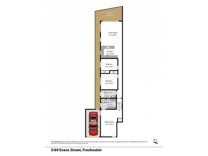 3/69 Evans Street, Freshwater NSW 2096 Floorplan