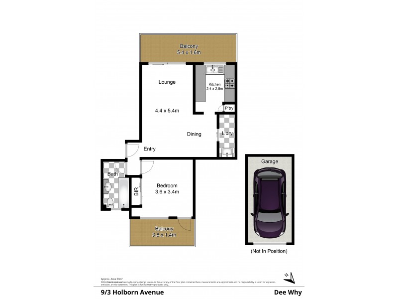 9/3 Holborn Avenue, Dee Why NSW 2099 Floorplan