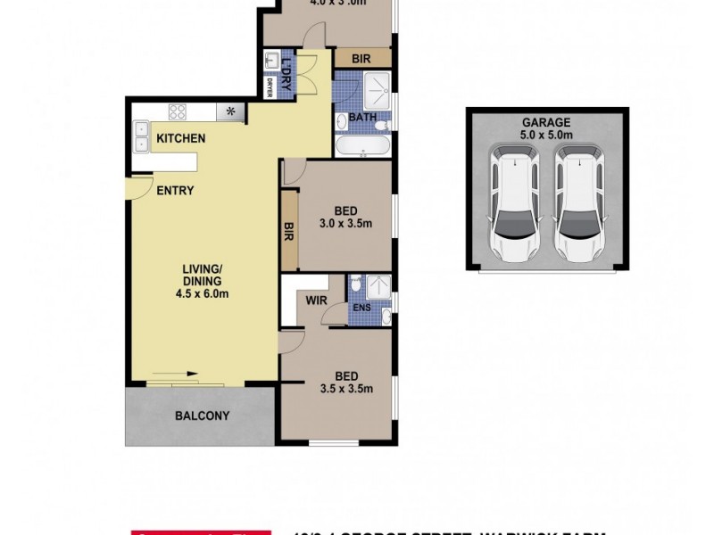 12/2-4 George Street, Warwick Farm NSW 2170 Floorplan