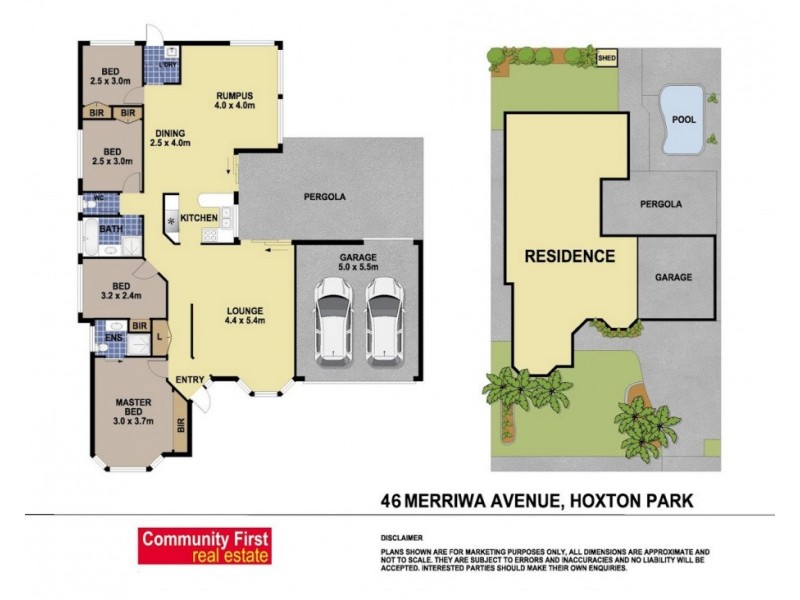 46 Merriwa Avenue, Hoxton Park NSW 2171 Floorplan