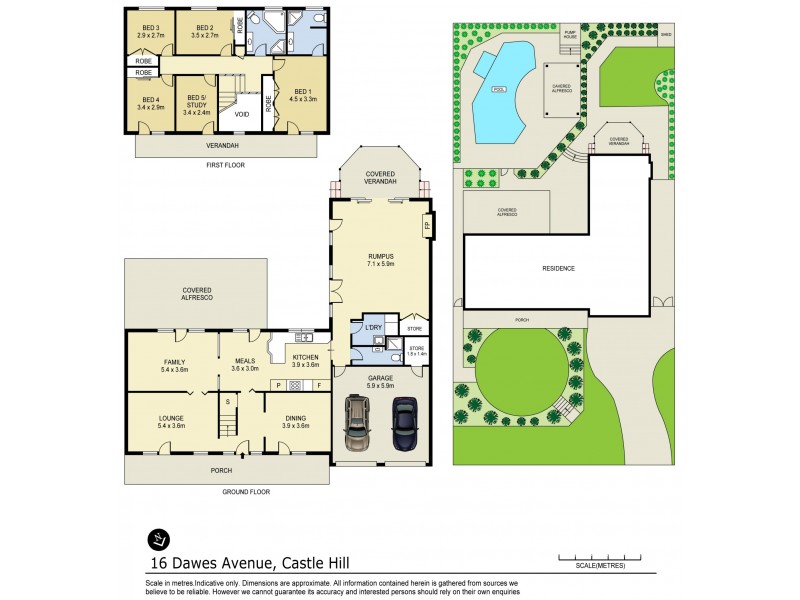 16 Dawes Avenue, Castle Hill NSW 2154 Floorplan