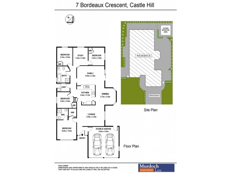 7 Bordeaux Crescent, Castle Hill NSW 2154 Floorplan