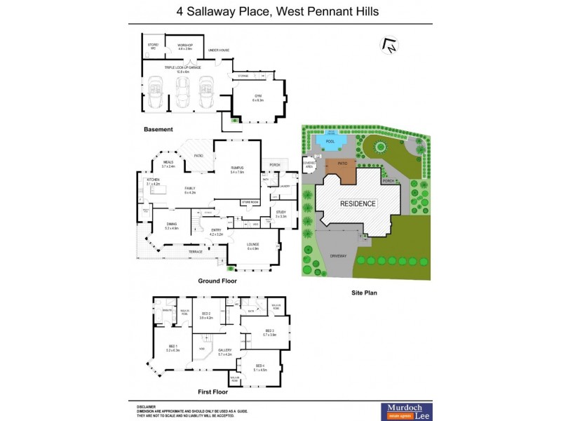 4 Sallaway Place, West Pennant Hills NSW 2125 Floorplan