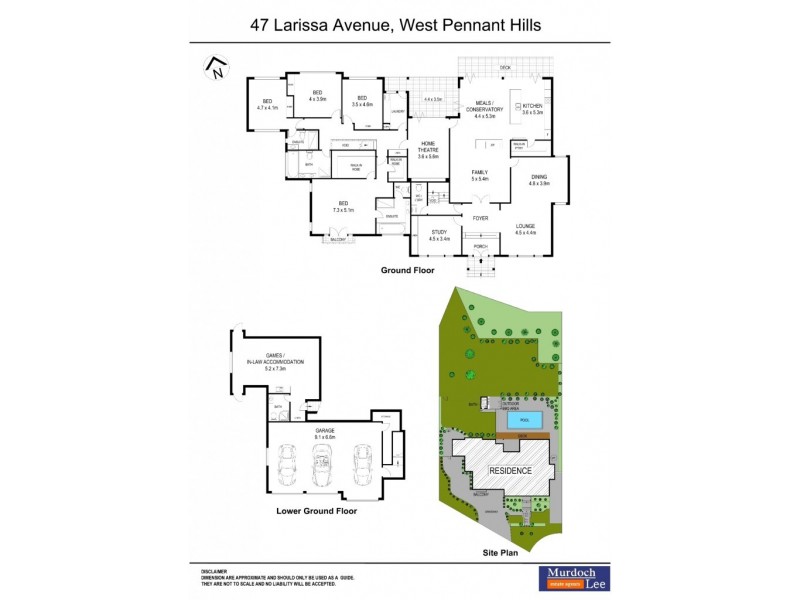 47 Larissa Avenue, West Pennant Hills NSW 2125 Floorplan