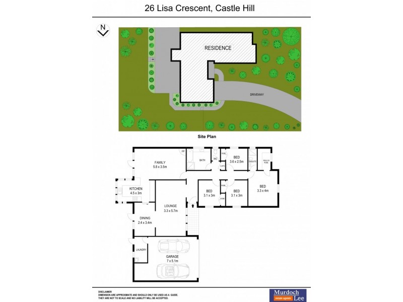 26 Lisa Crecent, Castle Hill NSW 2154 Floorplan