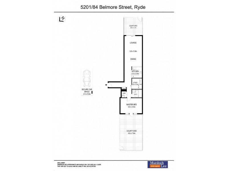 5201/84 Belmore Street, Ryde NSW 2112 Floorplan