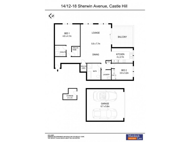 14/12-18 Sherwin Avenue, Castle Hill NSW 2154 Floorplan