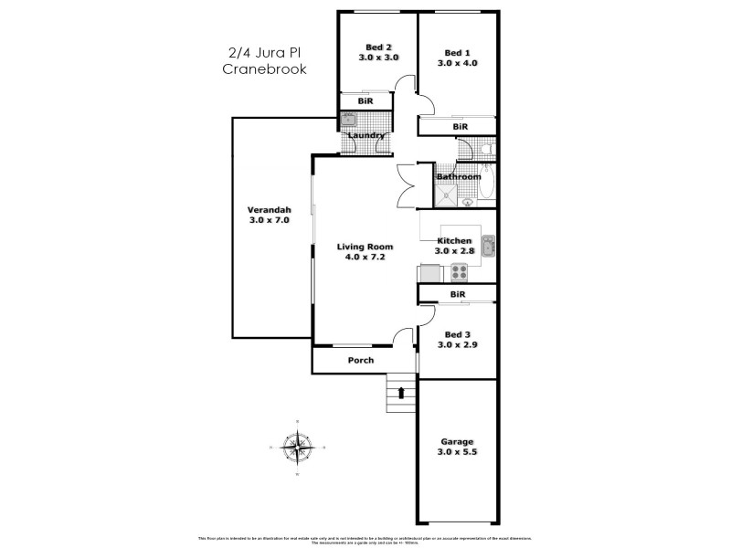 2/4 Jura Close, Cranebrook NSW 2749 Floorplan