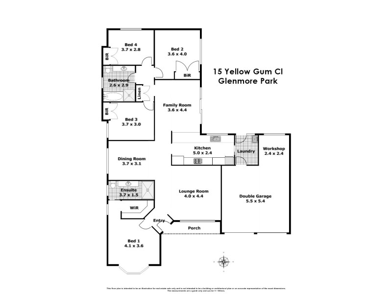 15 Yellow Gum Close, Glenmore Park NSW 2745 Floorplan