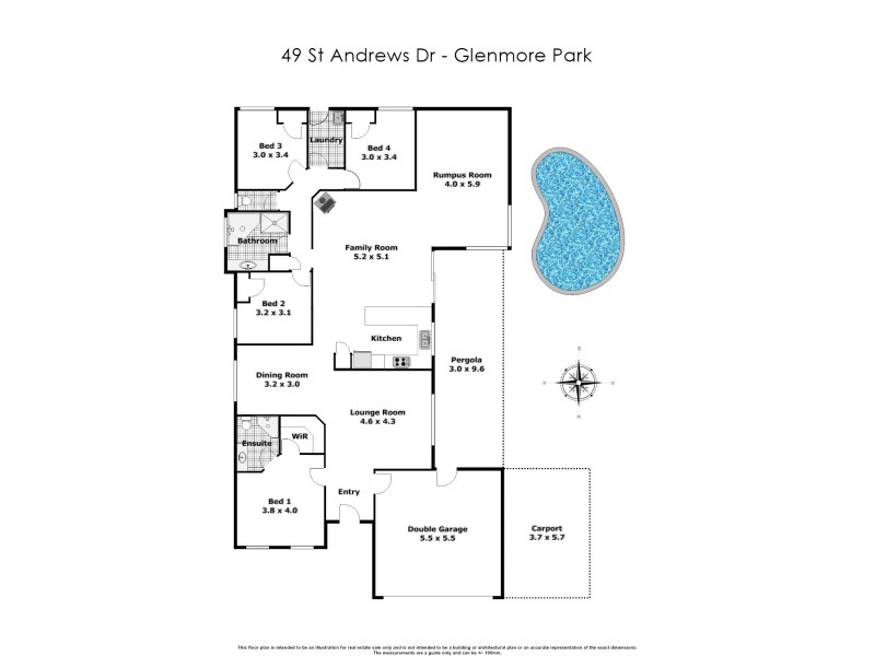 49 St Andrews Drive, Glenmore Park NSW 2745 Floorplan