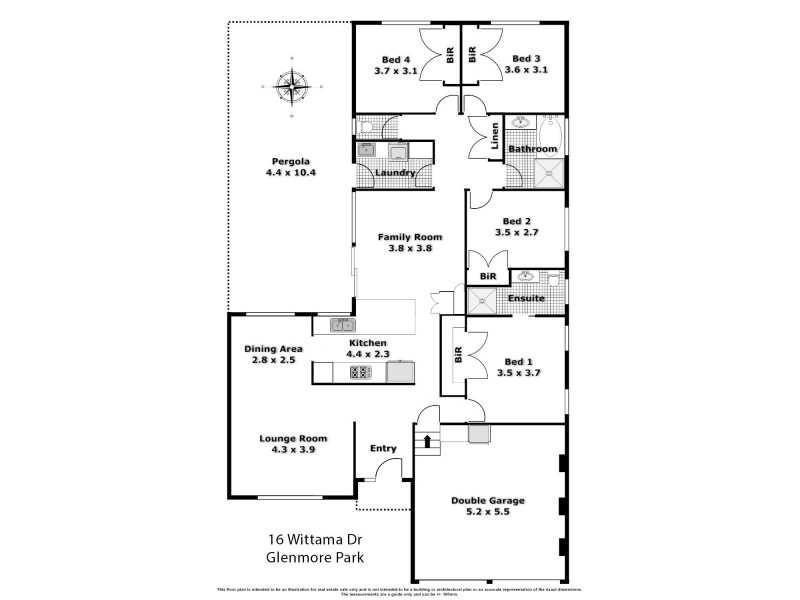 16 Wittama Drive, Glenmore Park NSW 2745 Floorplan