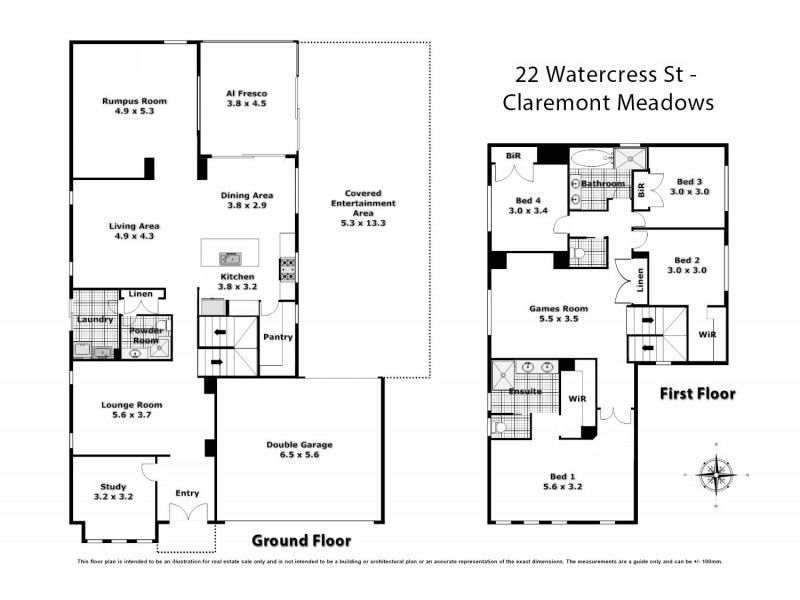22 Watercress Street, Claremont Meadows NSW 2747 Floorplan
