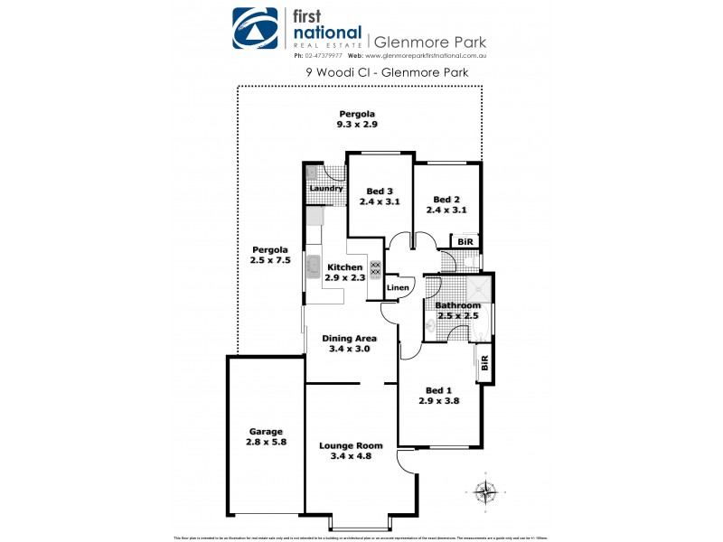9 Woodi Close, Glenmore Park NSW 2745 Floorplan