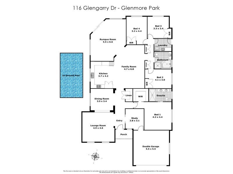 116 Glengarry Drive, Glenmore Park NSW 2745 Floorplan