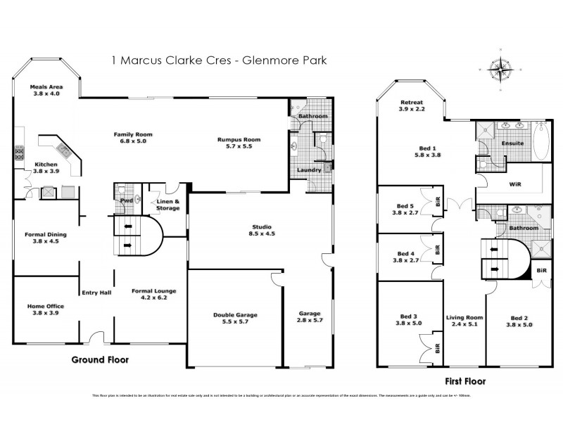 1 Marcus Clarke Cres, Glenmore Park NSW 2745 Floorplan