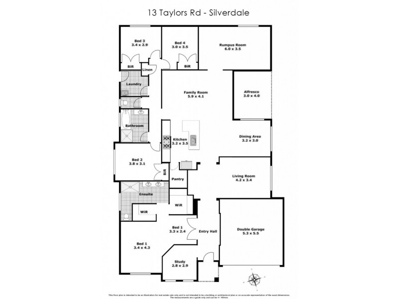 13 Taylors Road, Silverdale NSW 2752 Floorplan