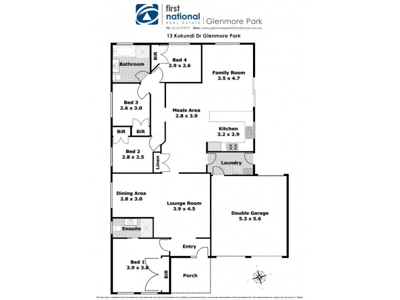 13 Kukundi Drive, Glenmore Park NSW 2745 Floorplan