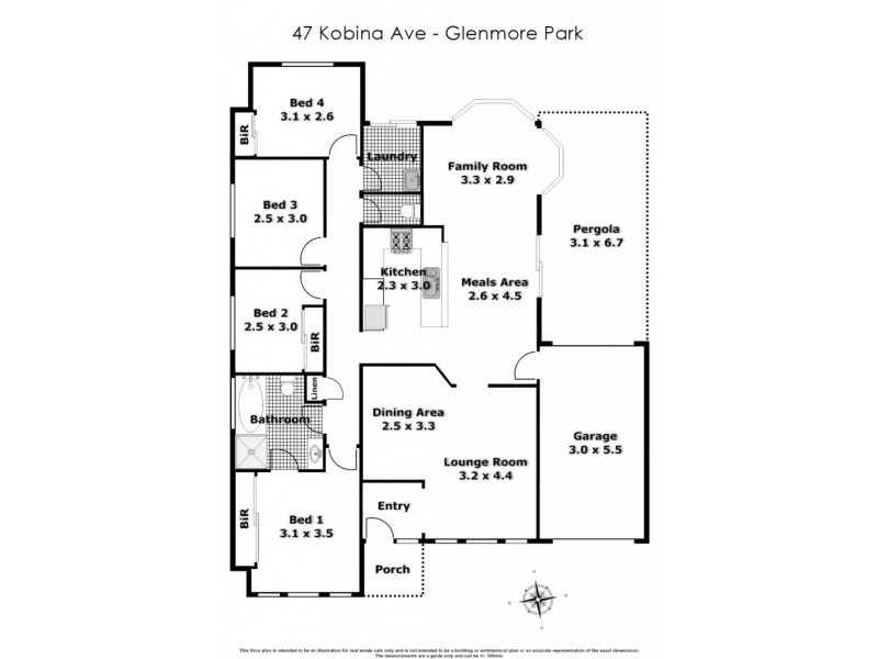 47 Kobina Ave, Glenmore Park NSW 2745 Floorplan